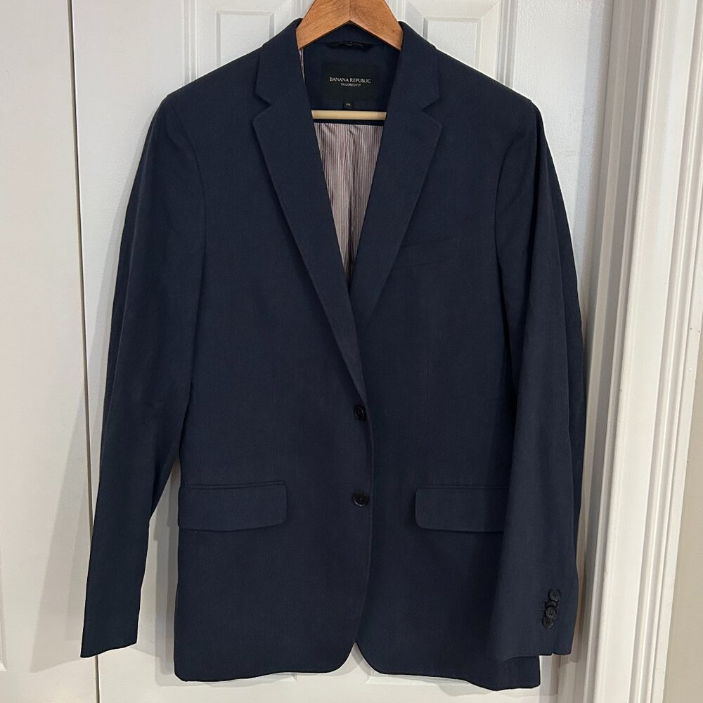 Banana Republic Tailored Slim Fit Blue Blazer 40L